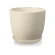 Flowerpot, 16×17 cm, cream color