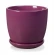 Flowerpot, 16×17 cm, purple