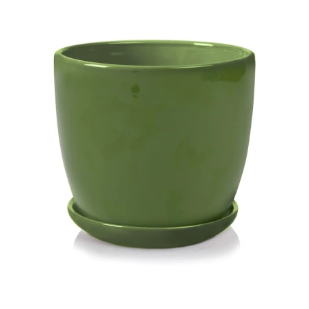 Flowerpot, 12×13 cm, green