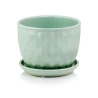 Flowerpot with saucer, 13×17 cm