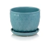 Flowerpot with saucer, 13×17 cm