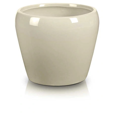 Flowerpot "BARCELONA", 14×13 cm, cream color