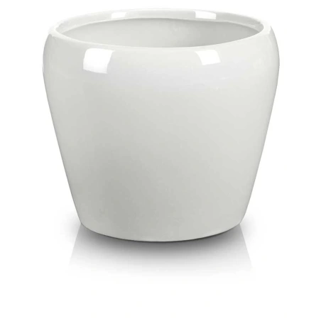 Flowerpot "BARCELONA", 15×14 cm, white