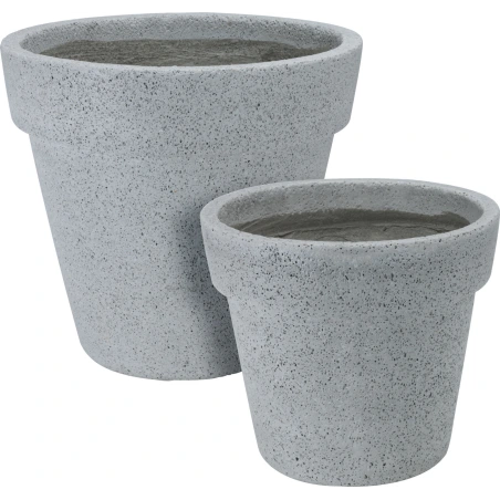 Cement flowerpot, gray