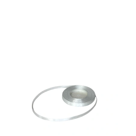 Single-sided satin ribbon, off-white