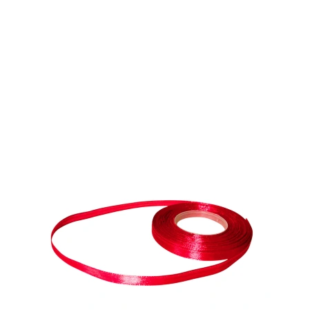 Single-sided satin ribbon, camellia rose color