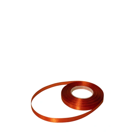 Single-sided satin ribbon, copper color