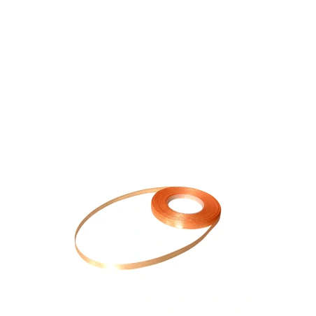 Single-sided satin ribbon, peach color