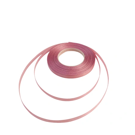 Single-sided satin ribbon, ash pink color