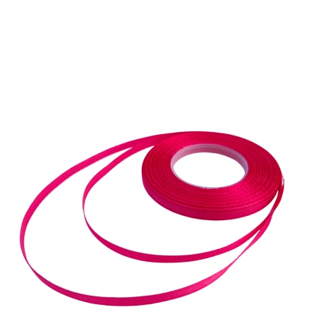 Single-sided satin ribbon, bright pink