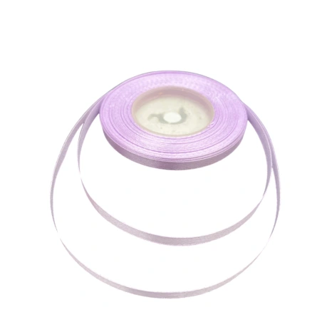 Single-sided satin ribbon, light purple