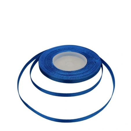 Single-sided satin ribbon, dark blue