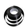 Single-sided satin ribbon, black