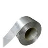 Single-sided satin ribbon, light gray