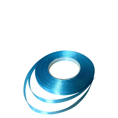 Single-sided satin ribbon, light blue