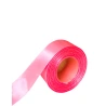Single-sided satin ribbon, light pink neon color