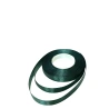 Single-sided satin ribbon, dark green