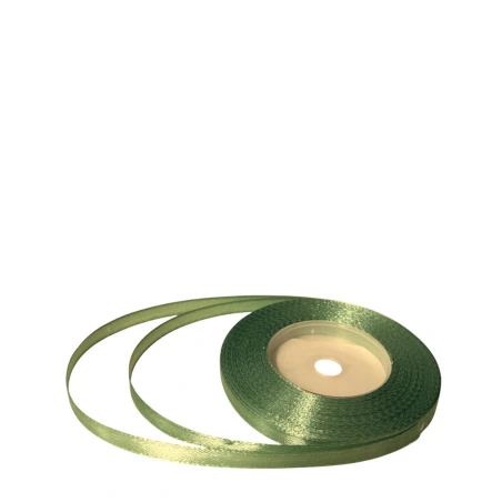 Single-sided satin ribbon, light green