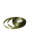 Single-sided satin ribbon, olive green