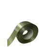 Single-sided satin ribbon, olive green