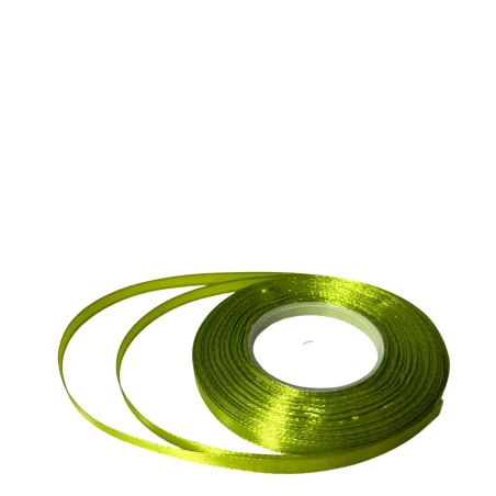 Single-sided satin ribbon, light green