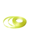 Single-sided satin ribbon, neon lime color