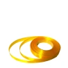 Single-sided satin ribbon, yellow-orange color