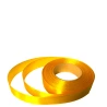 Single-sided satin ribbon, yellow-orange color
