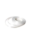 Single-sided satin ribbon, white