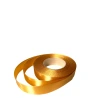 Single-sided satin ribbon, golden yellow