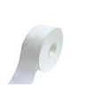 Single-sided velvet ribbon, white