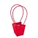 Gift bag with long plastic handles, 12.5×12×8 cm