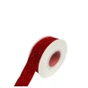 Single-sided velvet ribbon, red shiny color