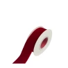 Single-sided velvet ribbon, red color