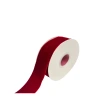 Single-sided velvet ribbon, red color