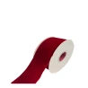 Single-sided velvet ribbon, red color