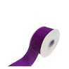 Single-sided velvet ribbon, purple