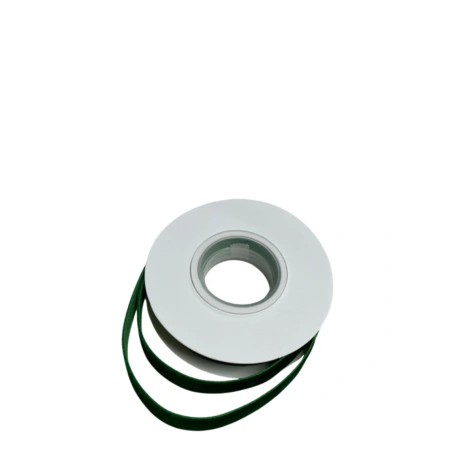 Single-sided velvet ribbon, dark green