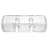 Glass snack container, 8×11×30 cm