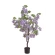 Artificial wisteria in a pot, white / purple, 122 cm