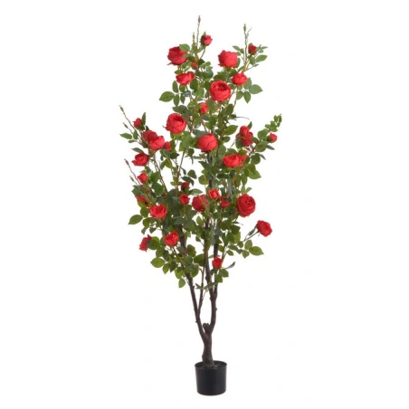 Artificial rose in a pot, 174 cm