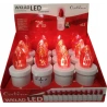 Candle insert, 10.5 cm, + batteries