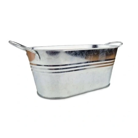 Metal flowerpot, 21.5×10.5×9 cm