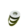 Single-sided velvet ribbon, moss green