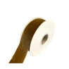 Single-sided velvet ribbon, brown color
