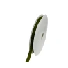 Single-sided velvet ribbon, moss green