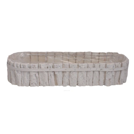 Tree bark pot, 12×60×16.5 cm