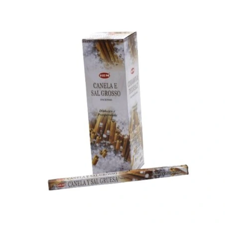 Incense (cinnamon and coarse salt)