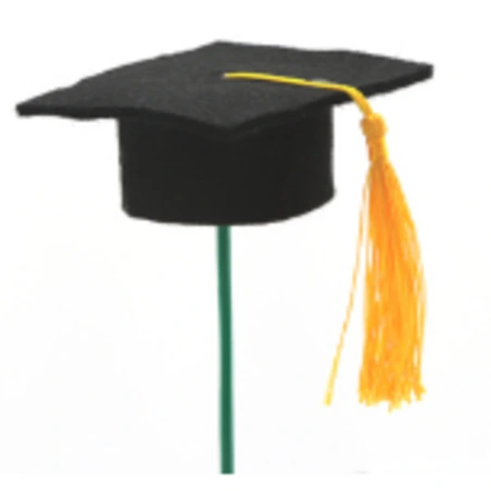 Hat, 6.5 cm on a 50 cm stick