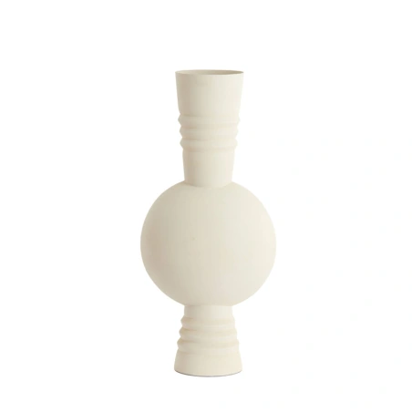 Vase "KAVANSI", 18×54.5 cm, cream color